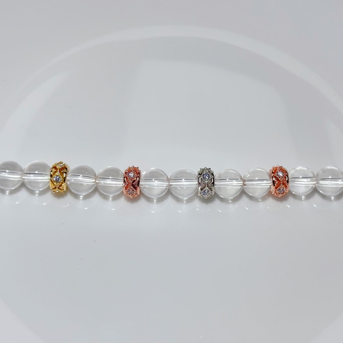 Hollow Perfoated Beads Flat Round Brass Beads 20k Gold Plated CZ Large Hole Beads for Jewelry Making
