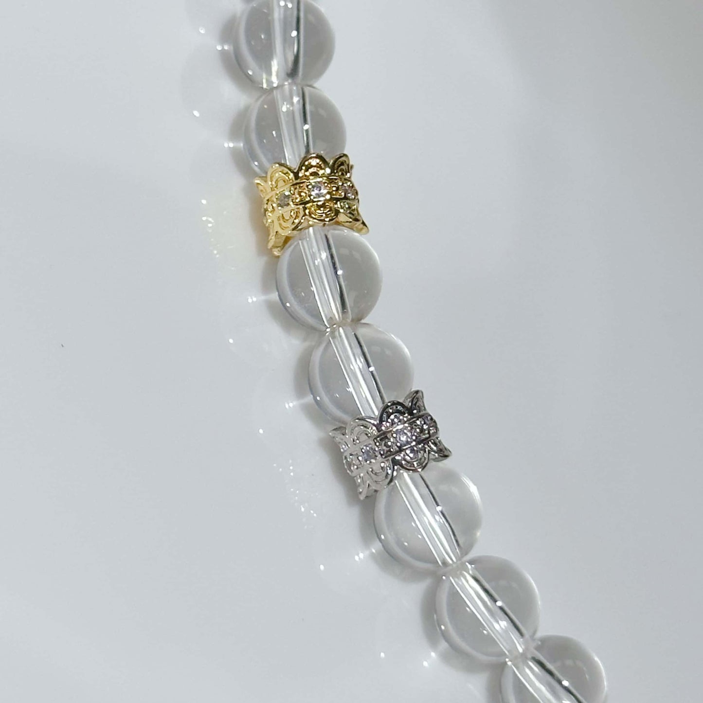 Pave Wave Spacer with CZ Tube Spacer Beads Gold Plated Bracelet Connector Charms Beads for Jewelry Making